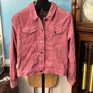 NWT ASHLEY BY 26 INTERNATIONAL Mauve Corduroy jean style jacket